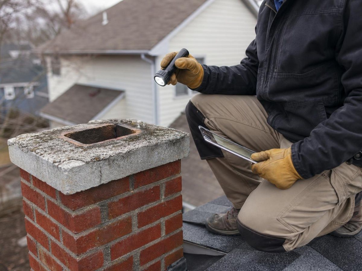 Conley Chimney Repair work in Lakewood